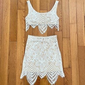 Two Piece Lace Set